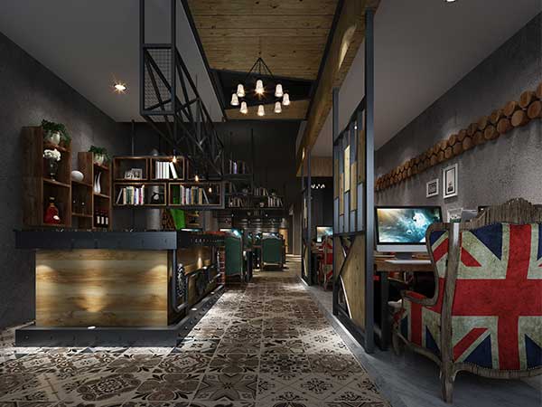 網吧翻新,重慶萬山裝飾工程公司,縣城網吧翻新